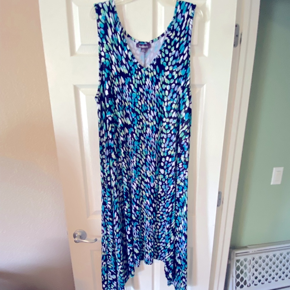 Roaman’s Tank Dress with Handkerchief Hem